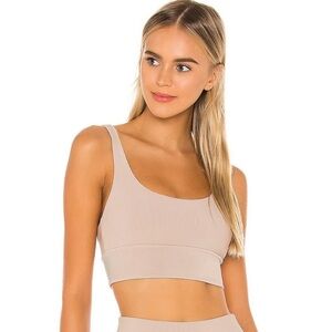 Beach Riot Leah Sports Bra in Taupe